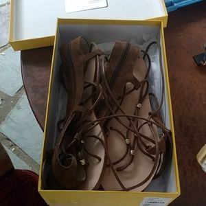 Cornetti Praia Suede Brown sandals